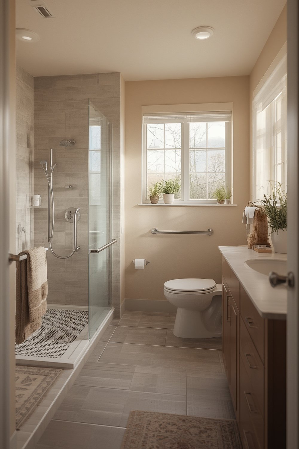 aging in place bathroom remodel - Illustration 1